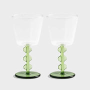 elegant green glassware with a floral-inspired design, perfect for special occasions or everyday use
