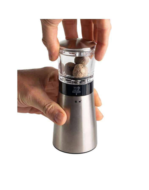 Manual nutmeg mill in stainless steel peugeot