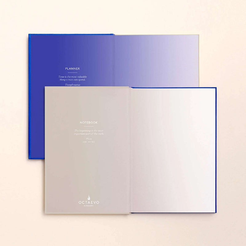Planner Notebook - Grey/Blue