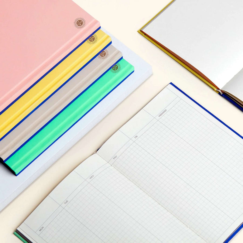 Planner Notebook - Yellow/Blue