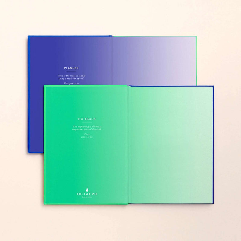 Planner Notebook - Mint/Blue