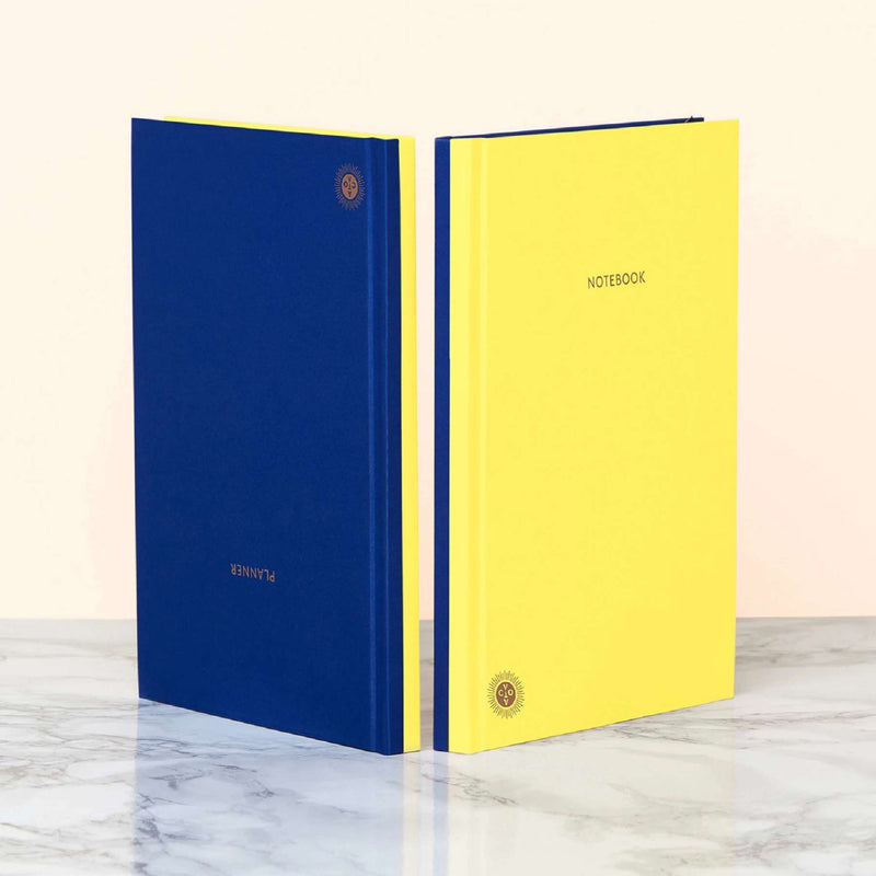 Planner Notebook - Yellow/Blue