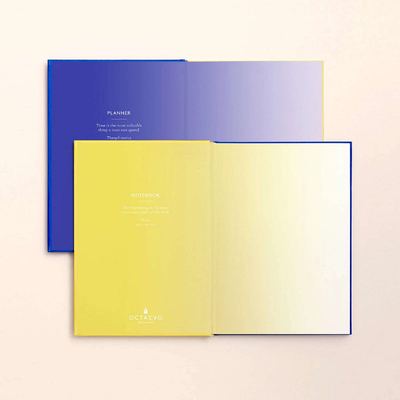 Planner Notebook - Yellow/Blue