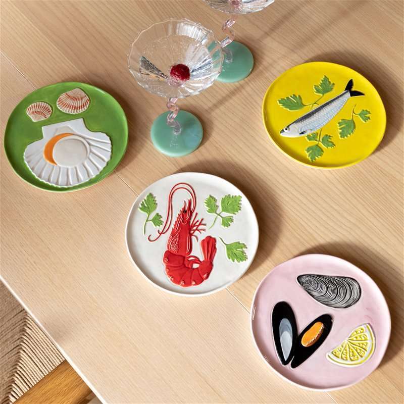 Plate of the Sea set of 4