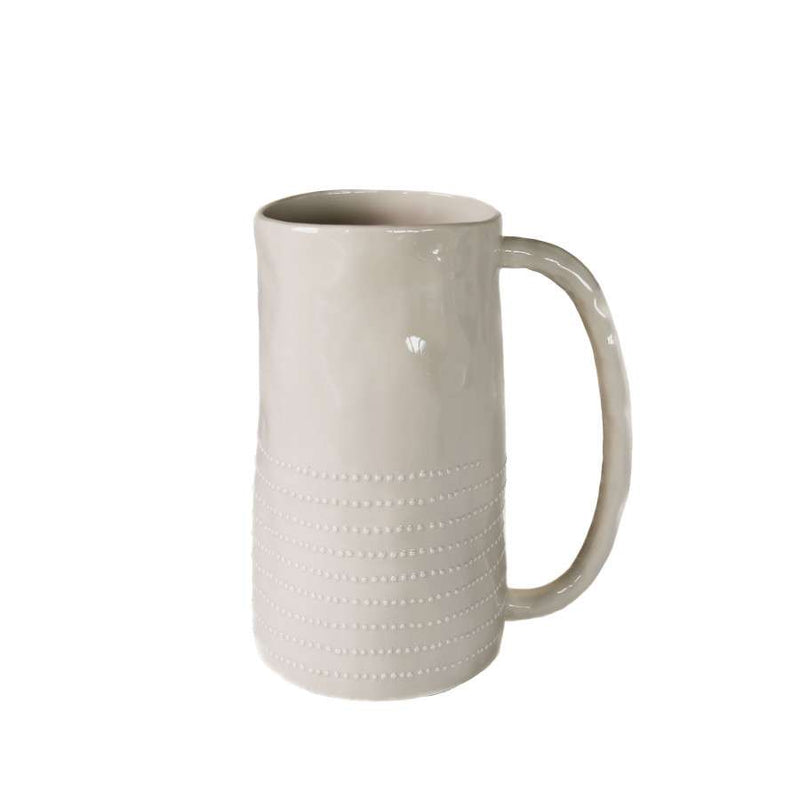 Porcelain Cream Pitcher With Spotted Edge