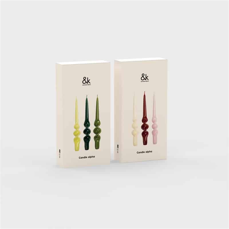 Set of 3 Alpha Candles