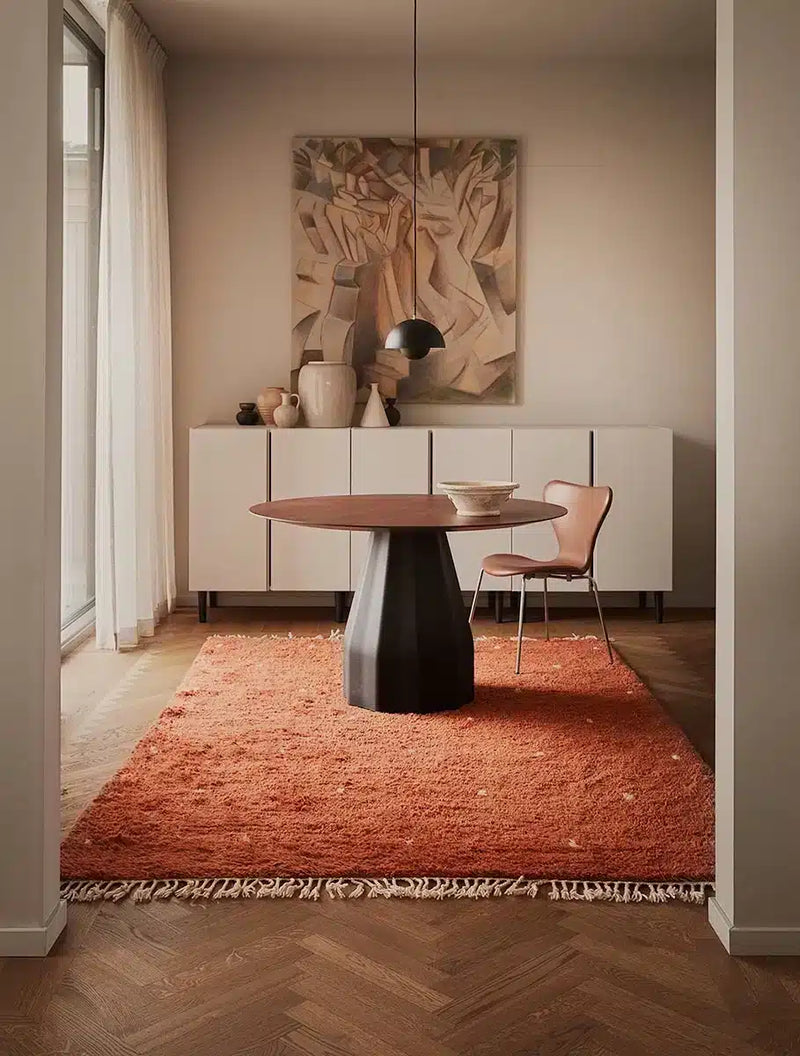 Rug Ravi - Orange/Off White