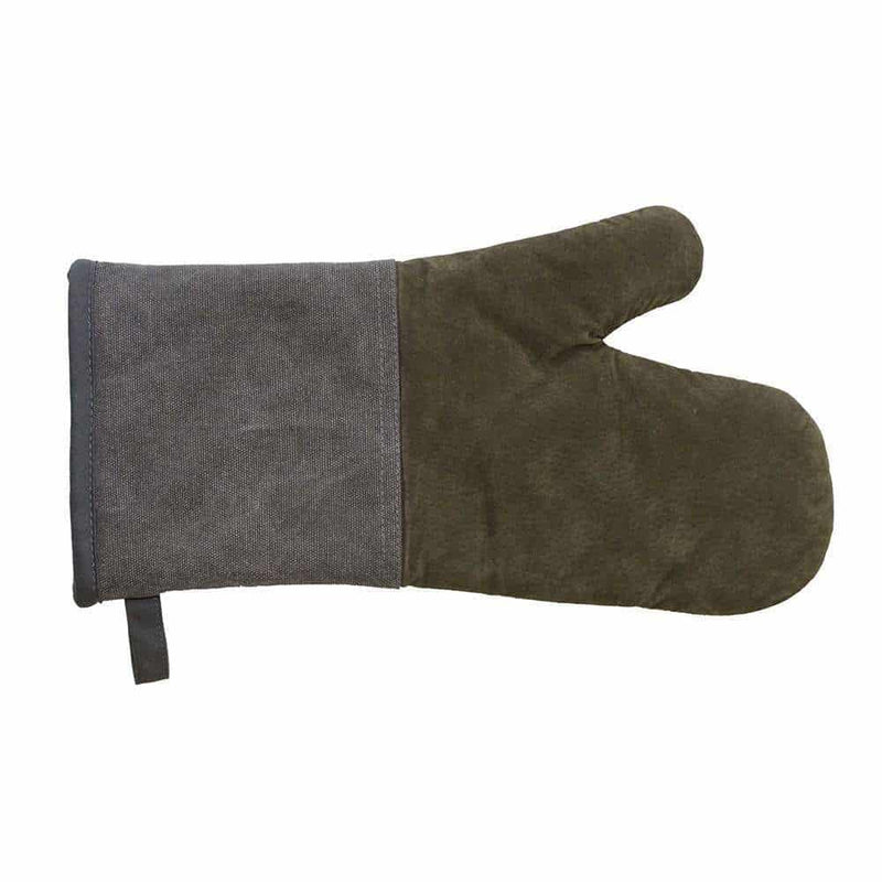 leather cotton kitchen gloves heat-resistant safety gloves