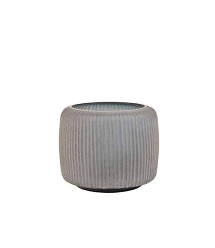 grey glass flower vase schlittler