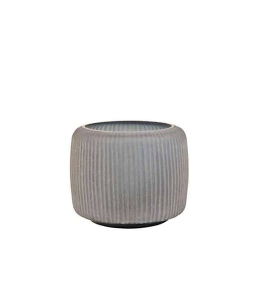 grey glass flower vase schlittler