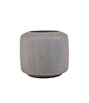 grey glass flower vase schlittler