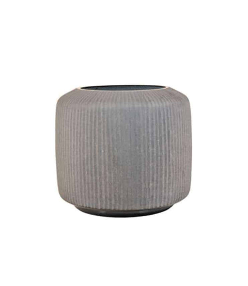grey glass flower vase schlittler