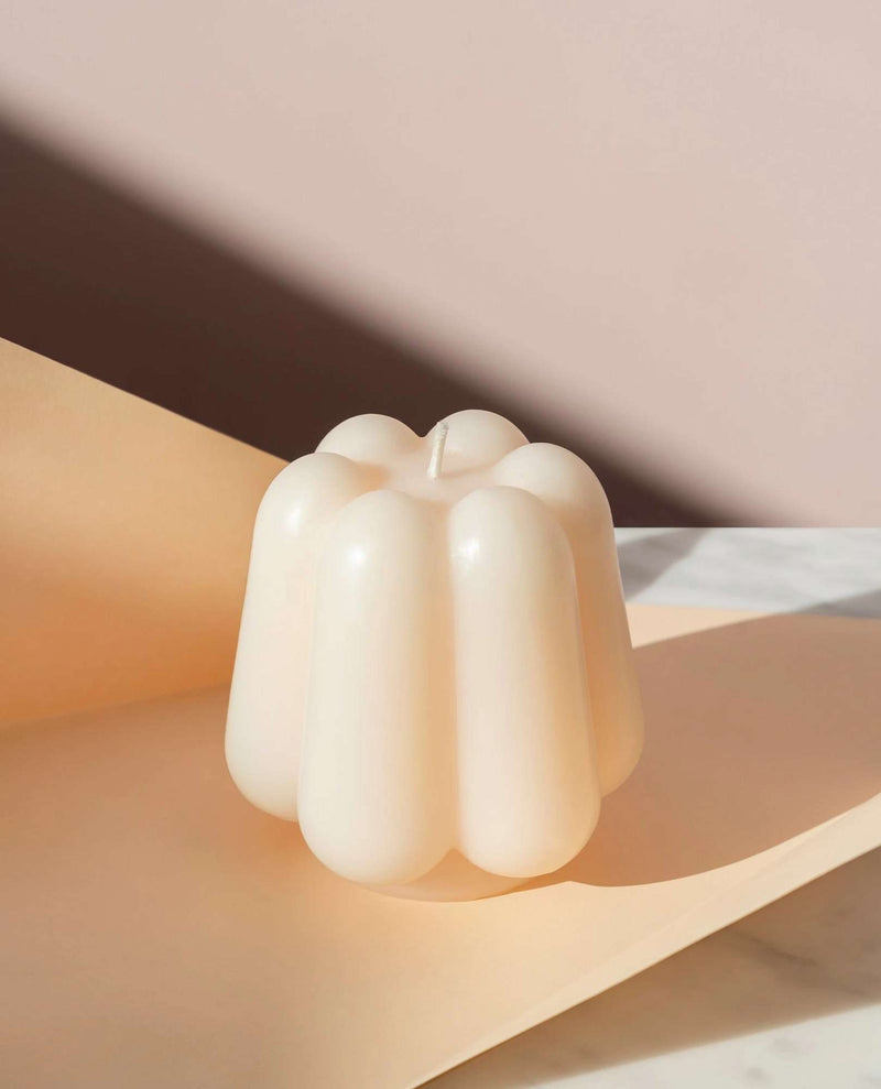 Sculpture Temple Candle - Ivory