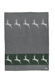 Sedrun Blanket Dark Green&Grey