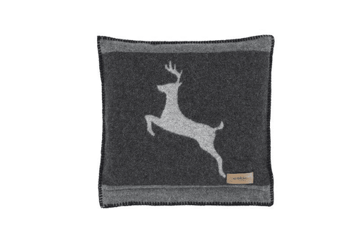 Grey Running Deer Cushion