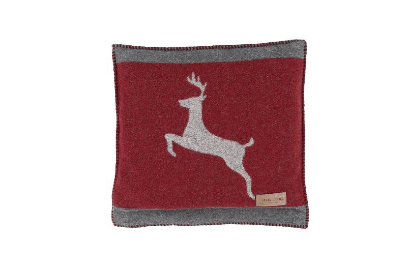 Red Running Deer Cushion