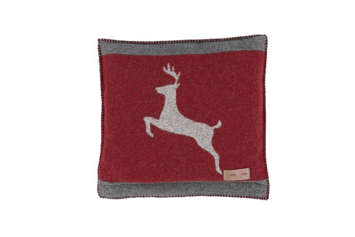Red Running Deer Cushion