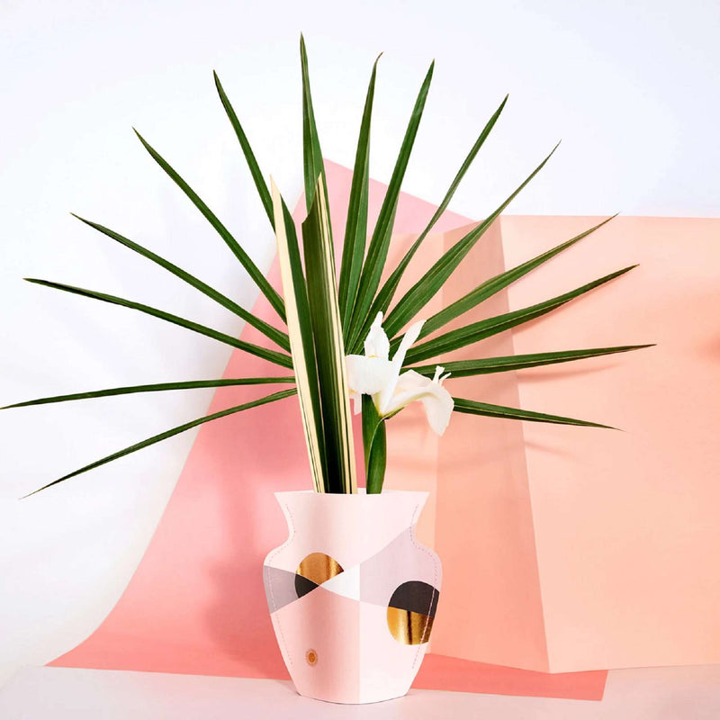 Siena Mini Paper Vase - Pink