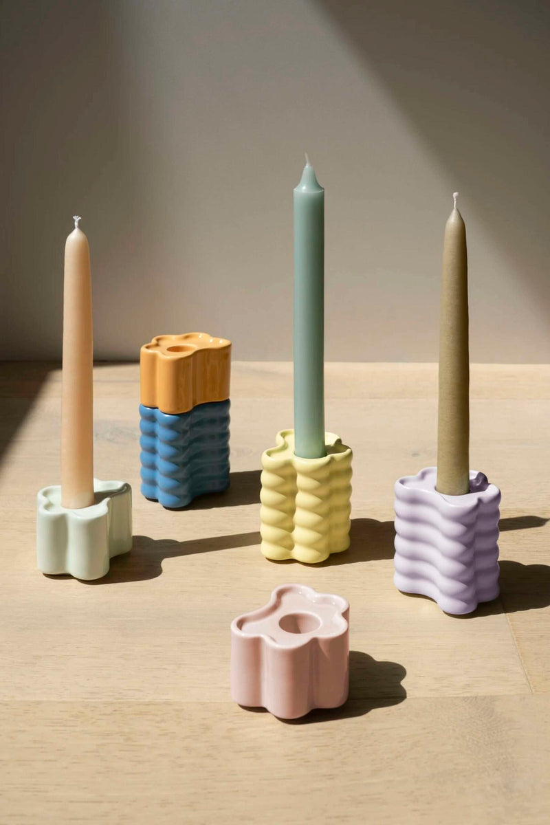 Small Flora Candle Holder - Orange