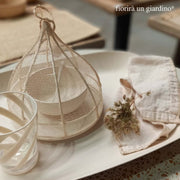 Small White Round Food Cover Net