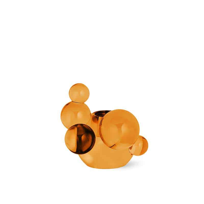 orange Bubble Candle Holder