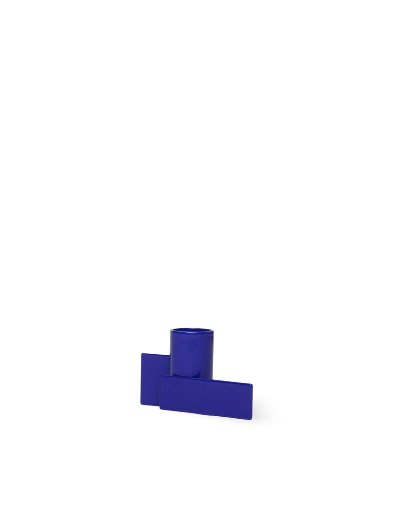 Blue Icon Candle Holder