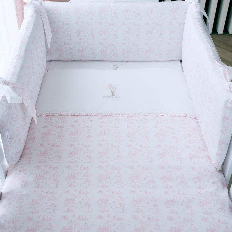 Cot bed Bumper 60cm - Cotton (60x60x60cm) H:30cm printed