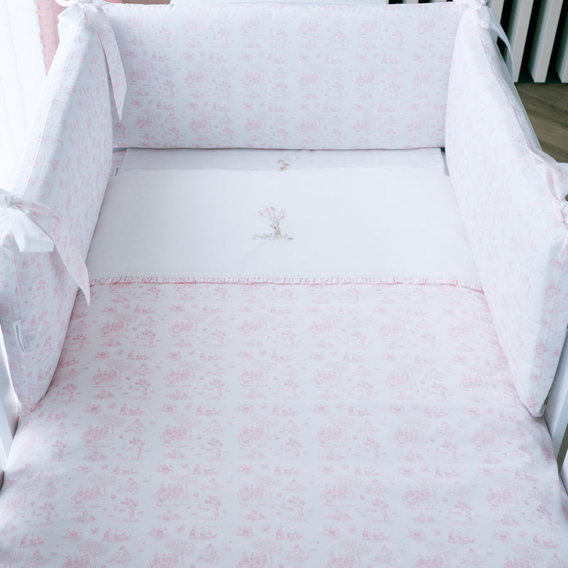 Cot bed Bumper 70cm - Cotton (70x70x70cm) H:30cm printed