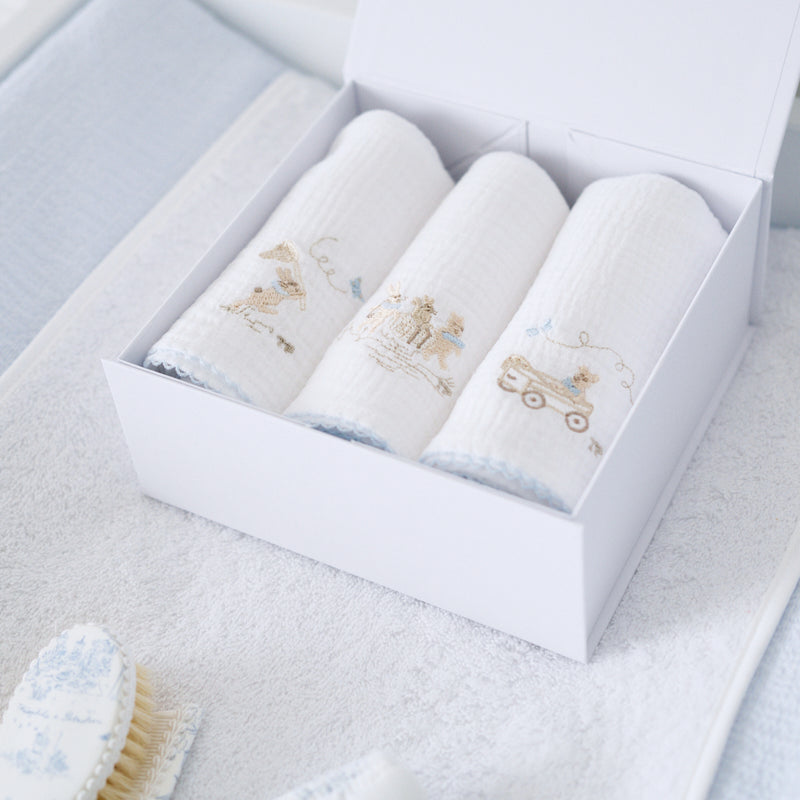 3 nappy embroidered BP 60x60 + box
