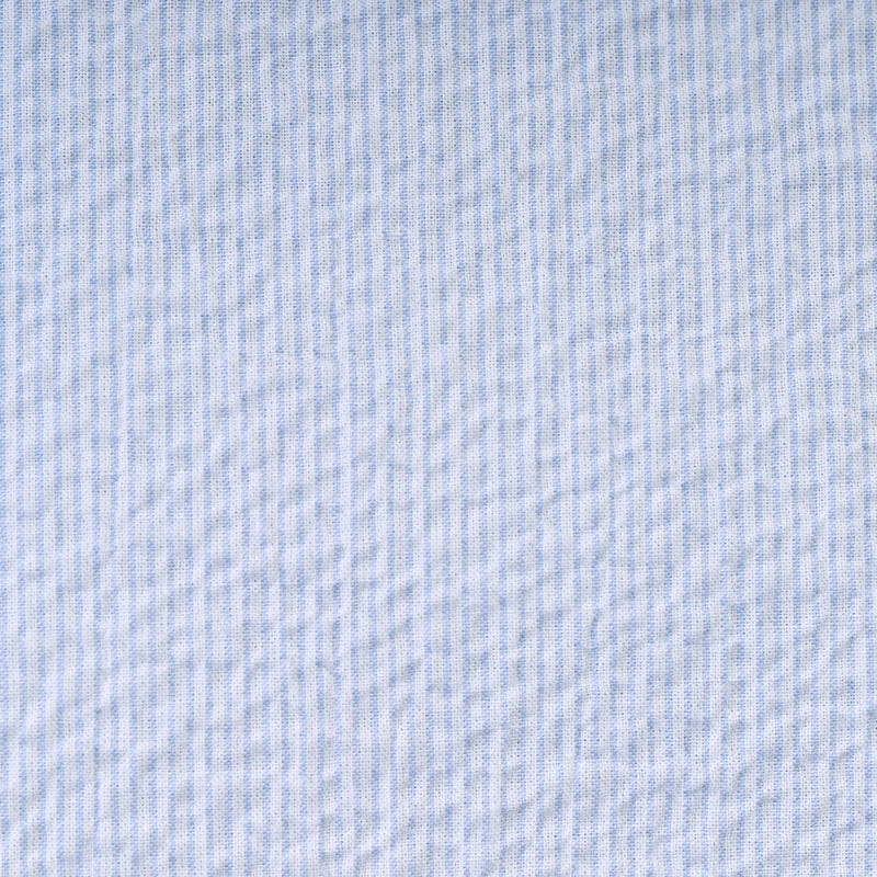 Striped seersucker fabric 100% cotton