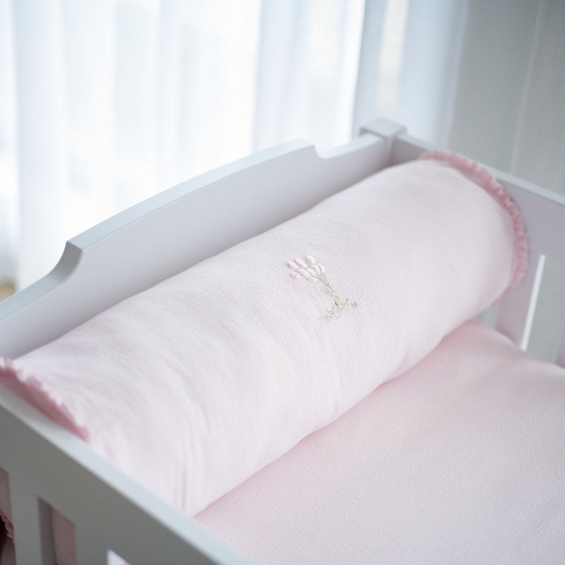 Embroidered bolster - Lines