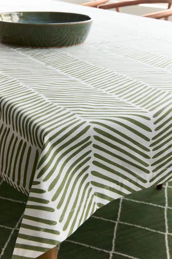 Rama Cotton Tablecloth - Green