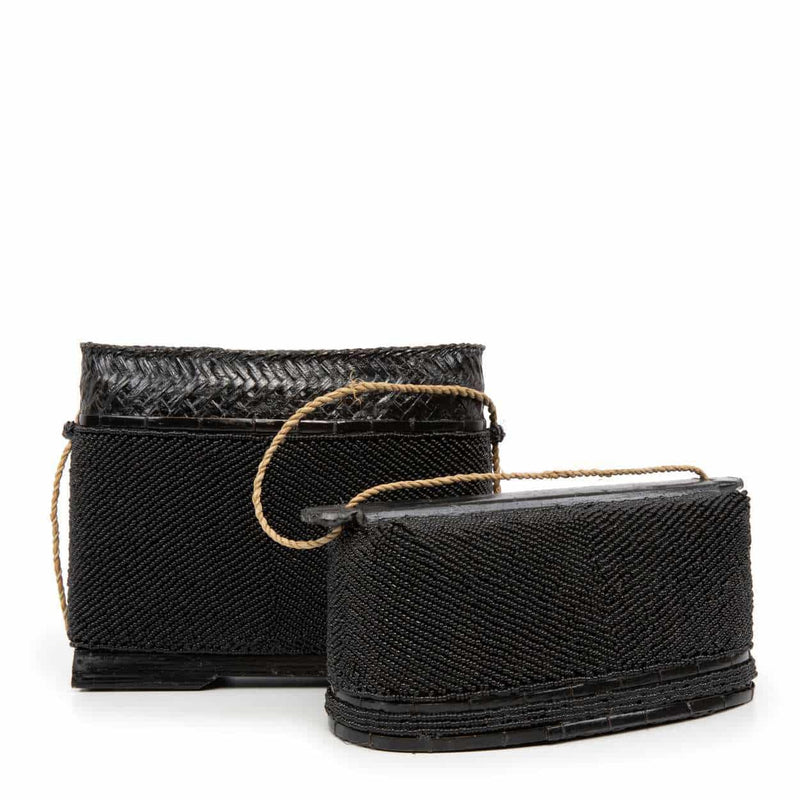 Black Beaded Treasure Box