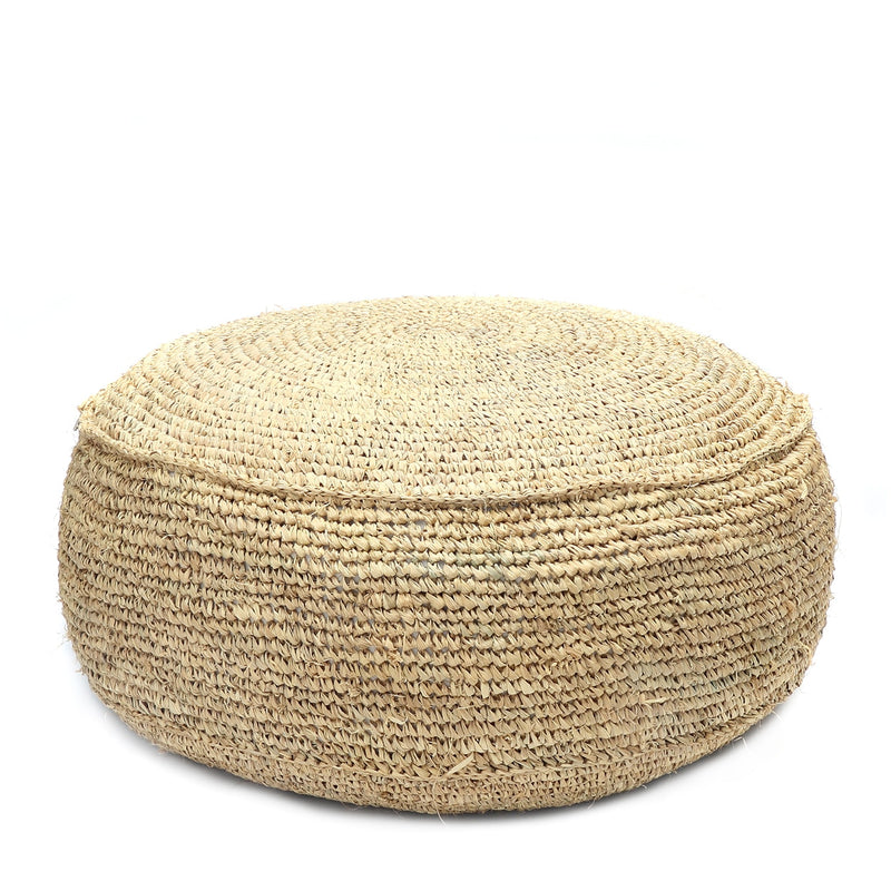 The Raffia Flores Pouffe - Natural