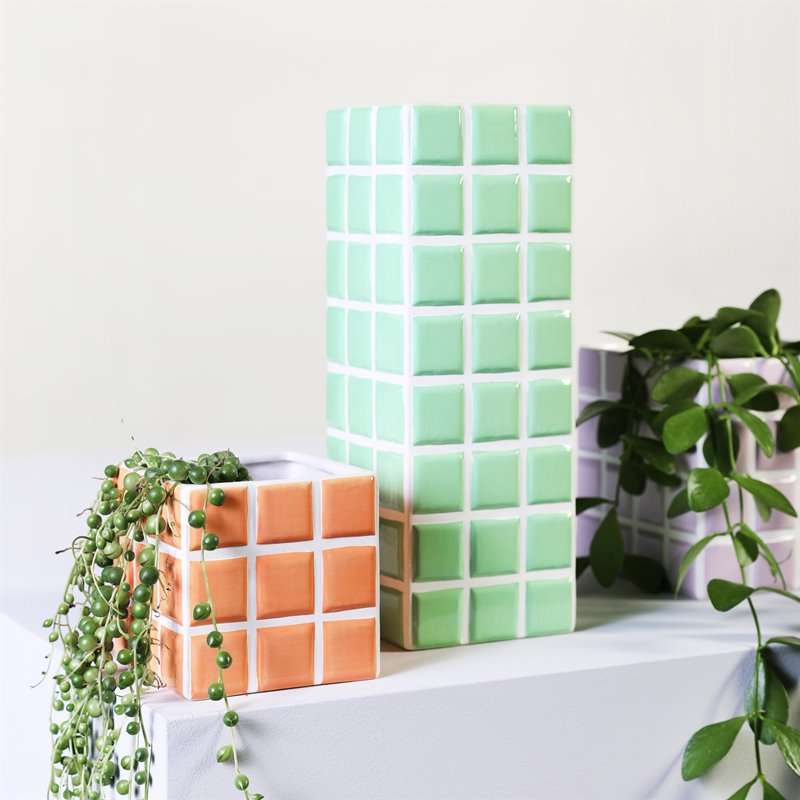 Tile Mint Vase