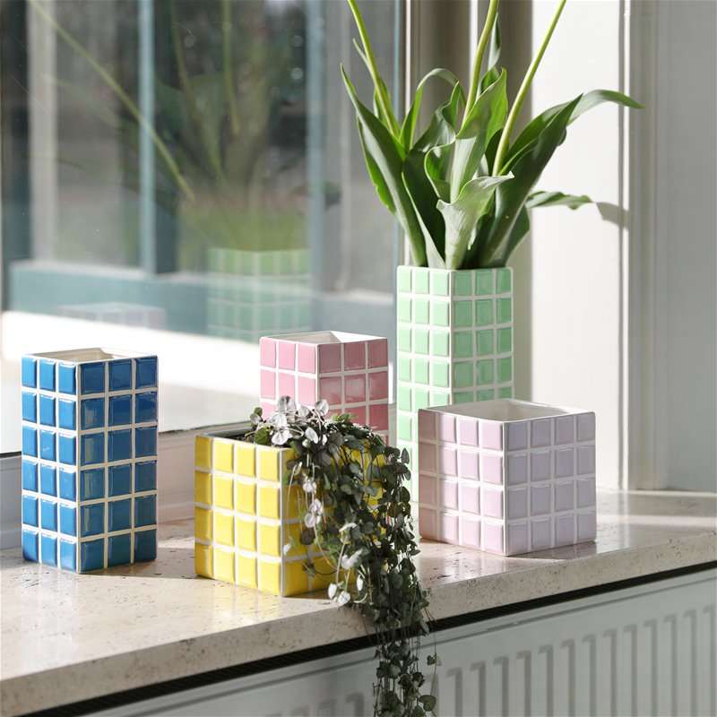 Tile Mint Vase