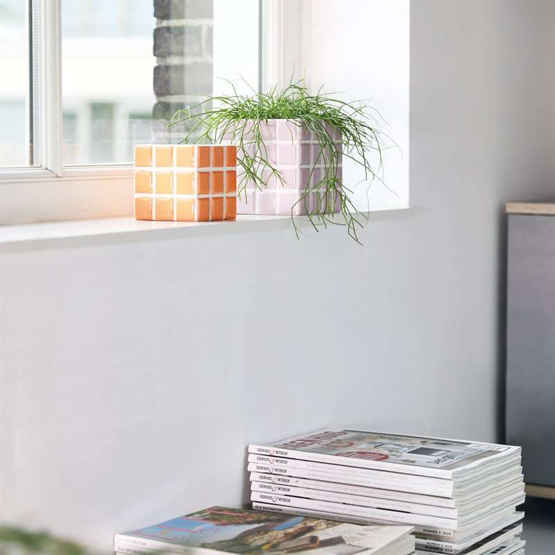 Peach Tile Planter