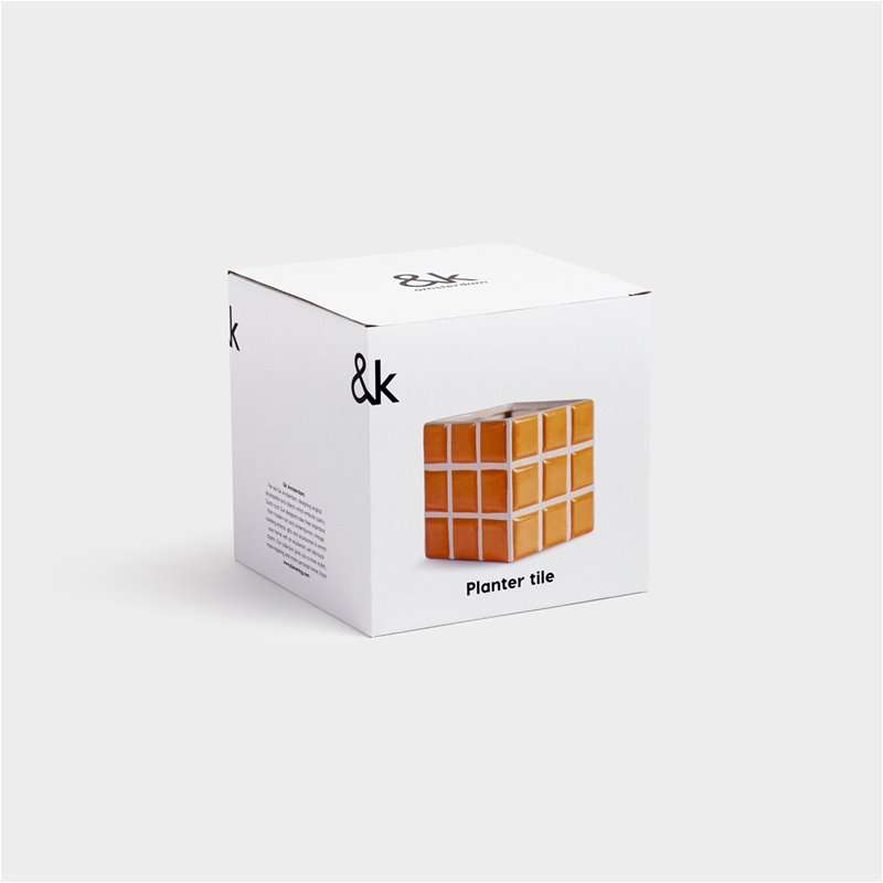 Peach Tile Planter