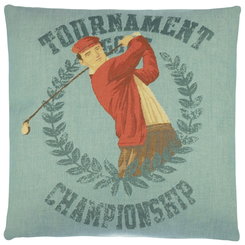 Tournament golf golfer 45x45 blue