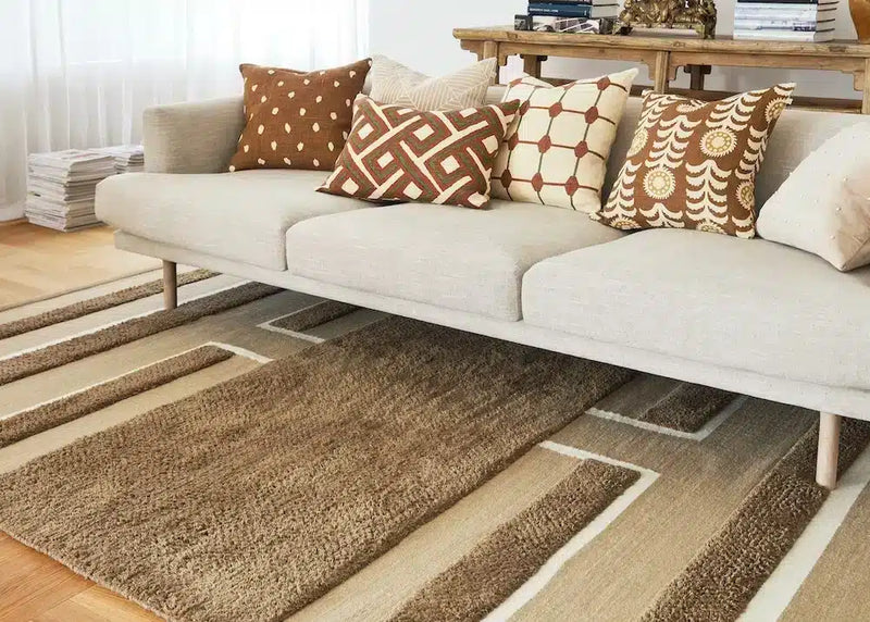 Traceable Rug Veda - Mocha/Beige/Off White