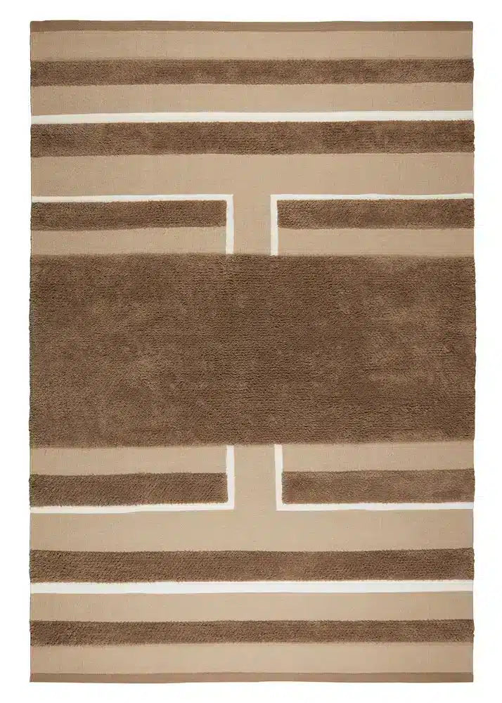 Traceable Rug Veda - Mocha/Beige/Off White