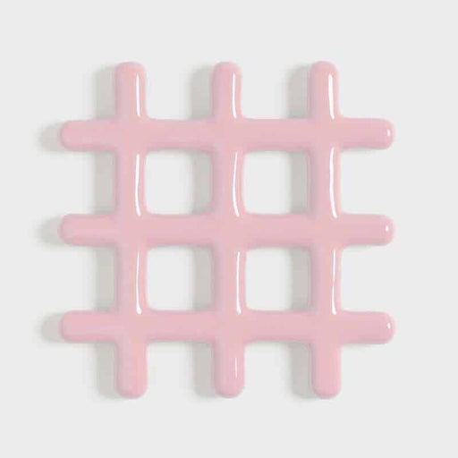 Pink Grid Trivet