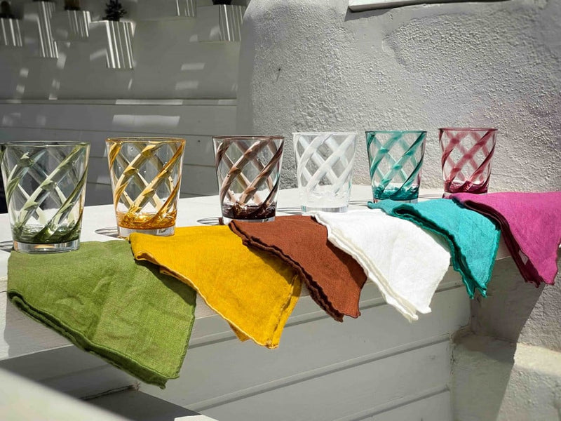 Turquoise 100% Linen Napkin 40x40 cm