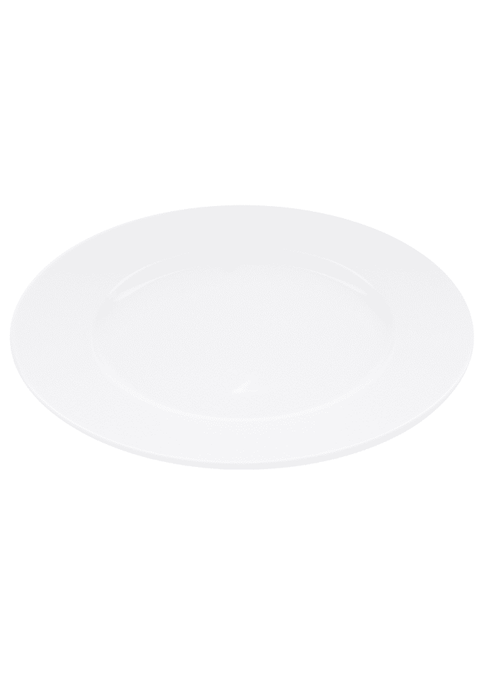 classic main course plate 26 cm white porcelain pordamsa