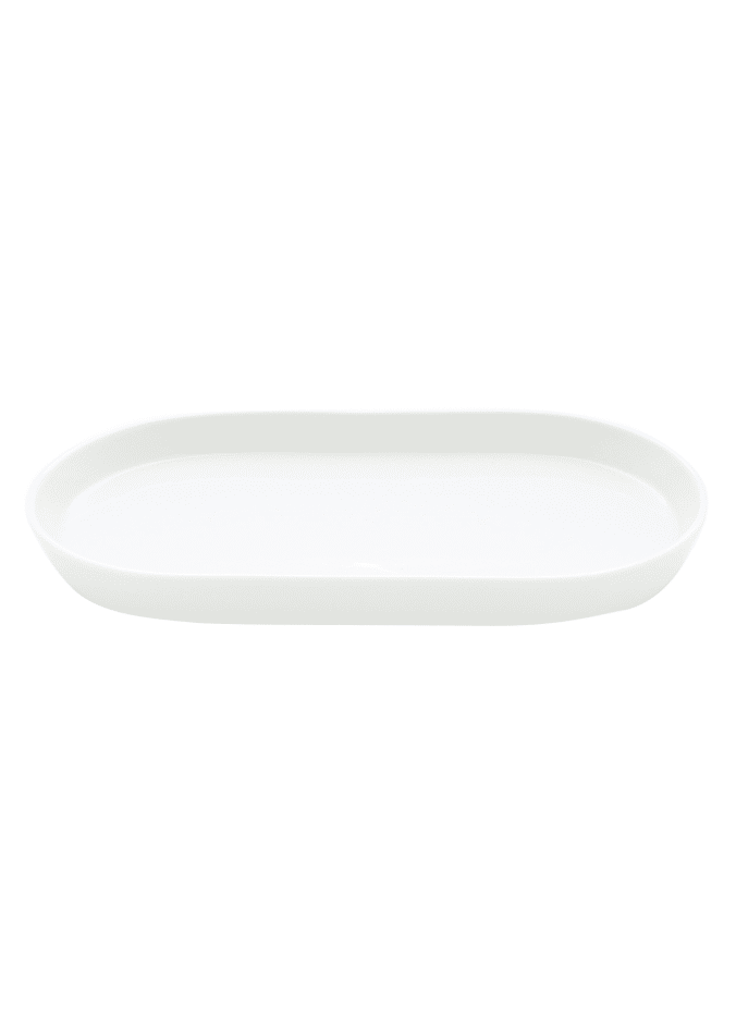 Casual flat oval tray