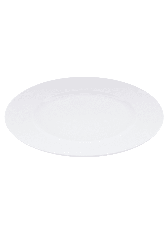 classic presentation plate white porcelain pordamsa