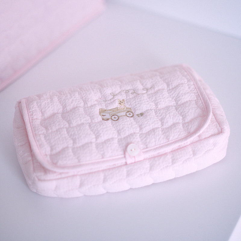 Travel baby wipes cover - Quilted
