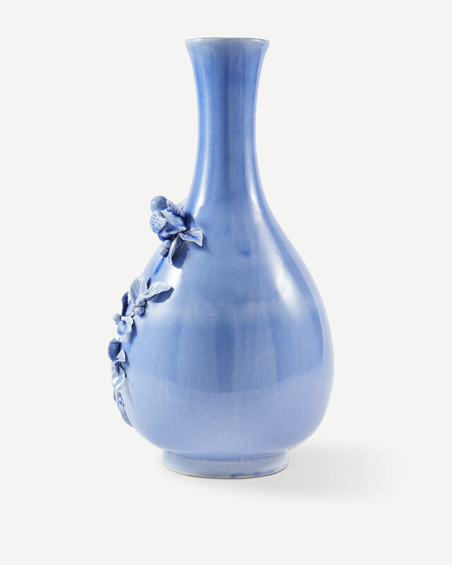 3D Birds Vase - light blue