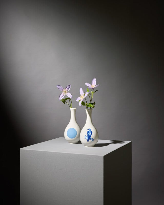 Small Bird Vase - Dark blue