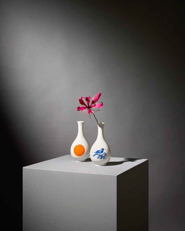 Small Bird Vase - Orange